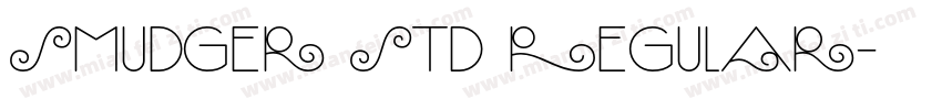 Smudger Std Regular字体转换